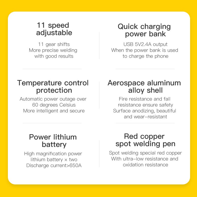 Awithz 0.25mm Nickel Sheet 5000mAh Mini Portable Lithium Welding Machine Battery Spot Welder for Phone Repair 18650 Battery DIY