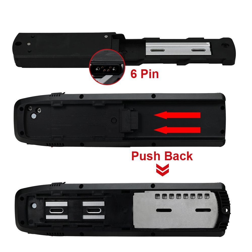 ChamRider HaiLong 2 Ebike Battery Box Electric Bike Down Tube Case with USB, 5V Output, 10S6P, 13S5P, Nickle Strips, SSE-077