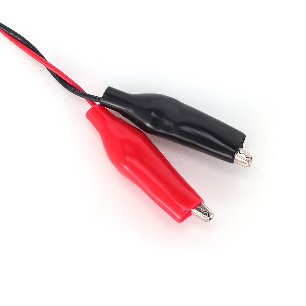 Safety voltage 9V I-type hard button battery clip red and black dual-wire battery accessories