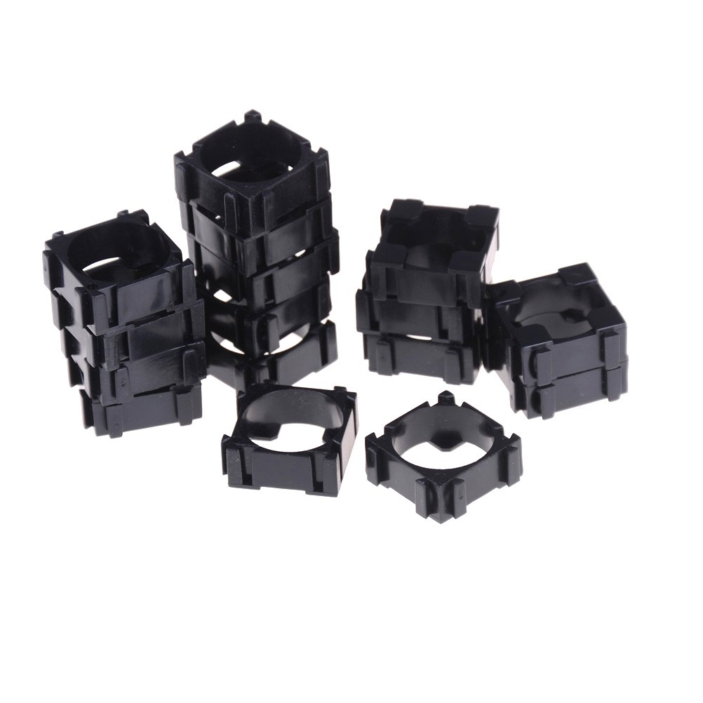 Wholesale li-ion battery pack holder bracket assemble plastic 1P 18650 lithium cell space holders 18650 holder
