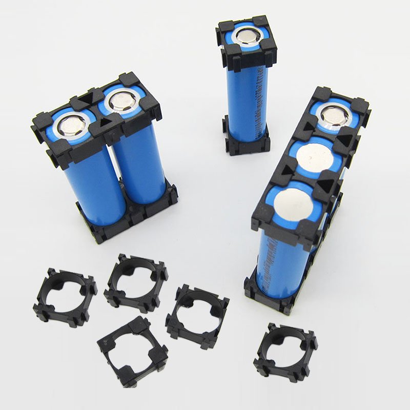Wholesale li-ion battery pack holder bracket assemble plastic 1P 18650 lithium cell space holders 18650 holder