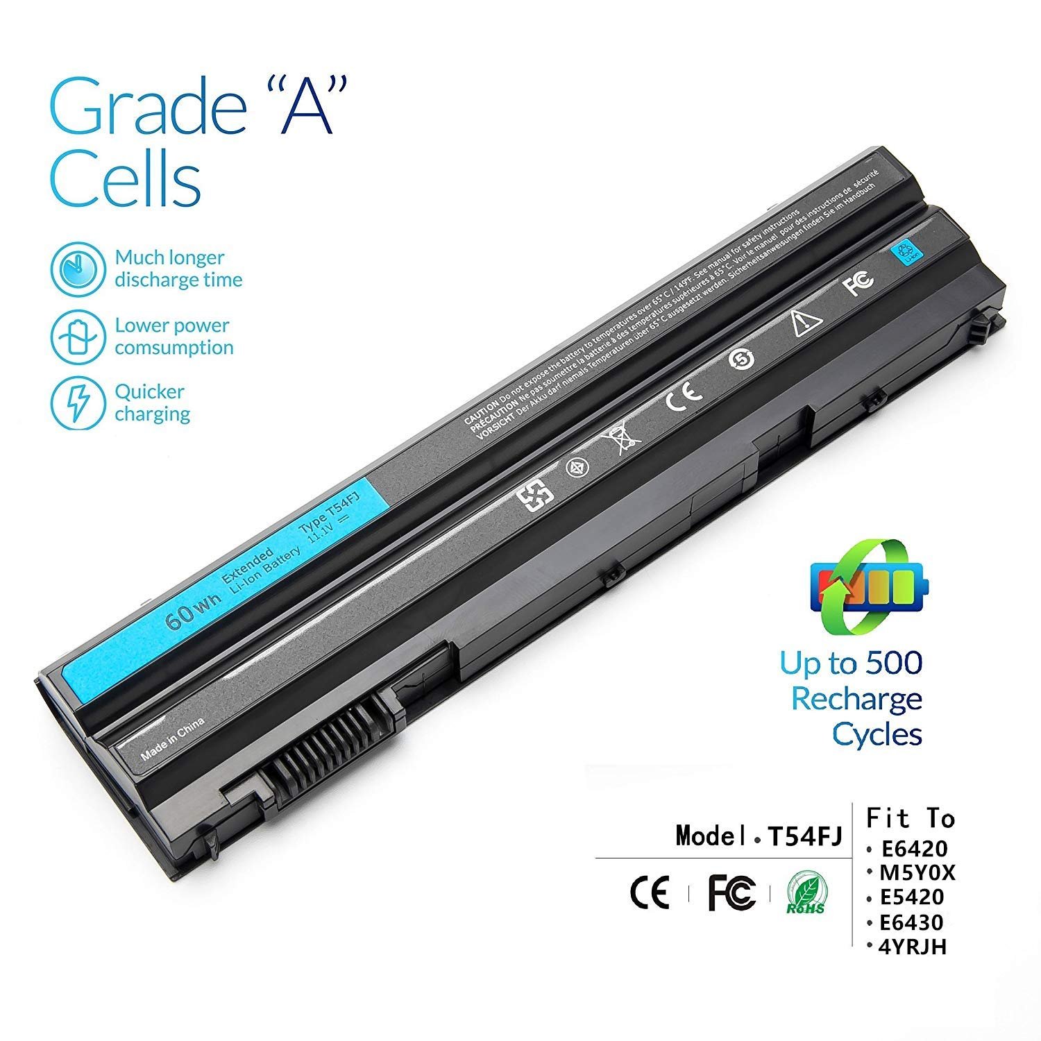 Replacement Laptop Battery for Dell Latitude E5420 E5520 E5430 E5530 E6520 E6420 E6530 Laptop battery