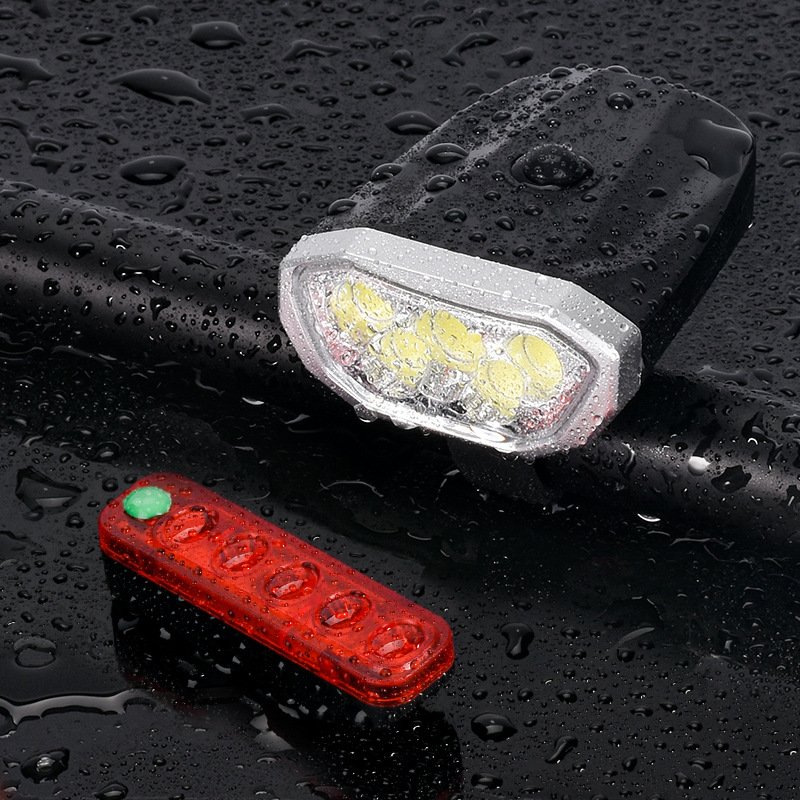 Led Bicycle Lights Bike Front Headlight Power Display MTB Mountain Waterproof Usb Cycling LED Bike Front Lamp