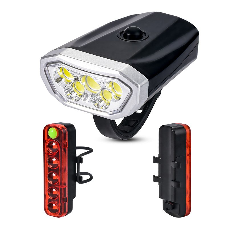 Led Bicycle Lights Bike Front Headlight Power Display MTB Mountain Waterproof Usb Cycling LED Bike Front Lamp