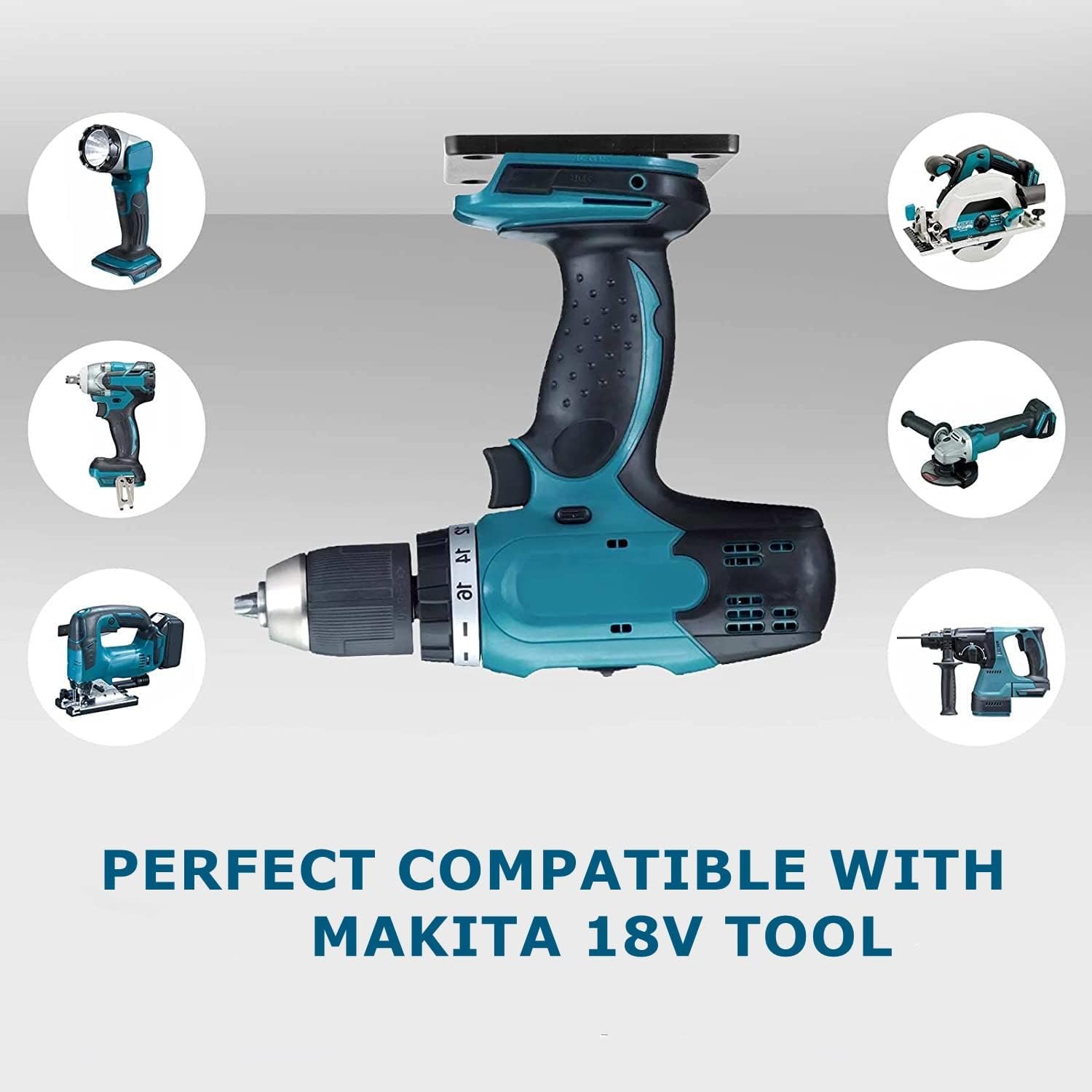Hot Sale Wall Mount 18V Power Drill Holders Dock Battery Storage Rack for Makita 18V Combo Kit Tool Holder Accessories