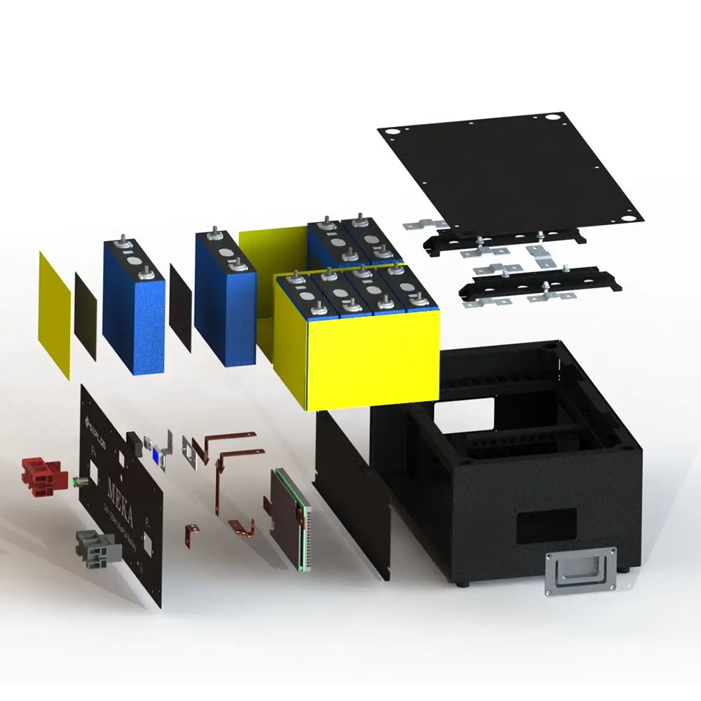 DIY Battery Box Unit for Solar Energy storage 48V 300Ah Metal Battery Accessories for 48V LifePO4 Battery