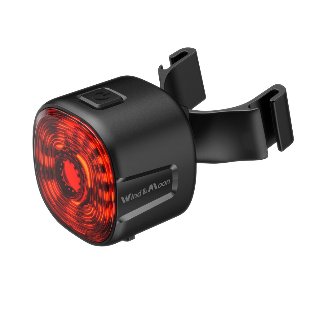 USB and Battery-Powered 50 Lumens LED Rear Light for Mountain Bikes COB Headlights with Seatpost Mount Brake Tail Light Signal