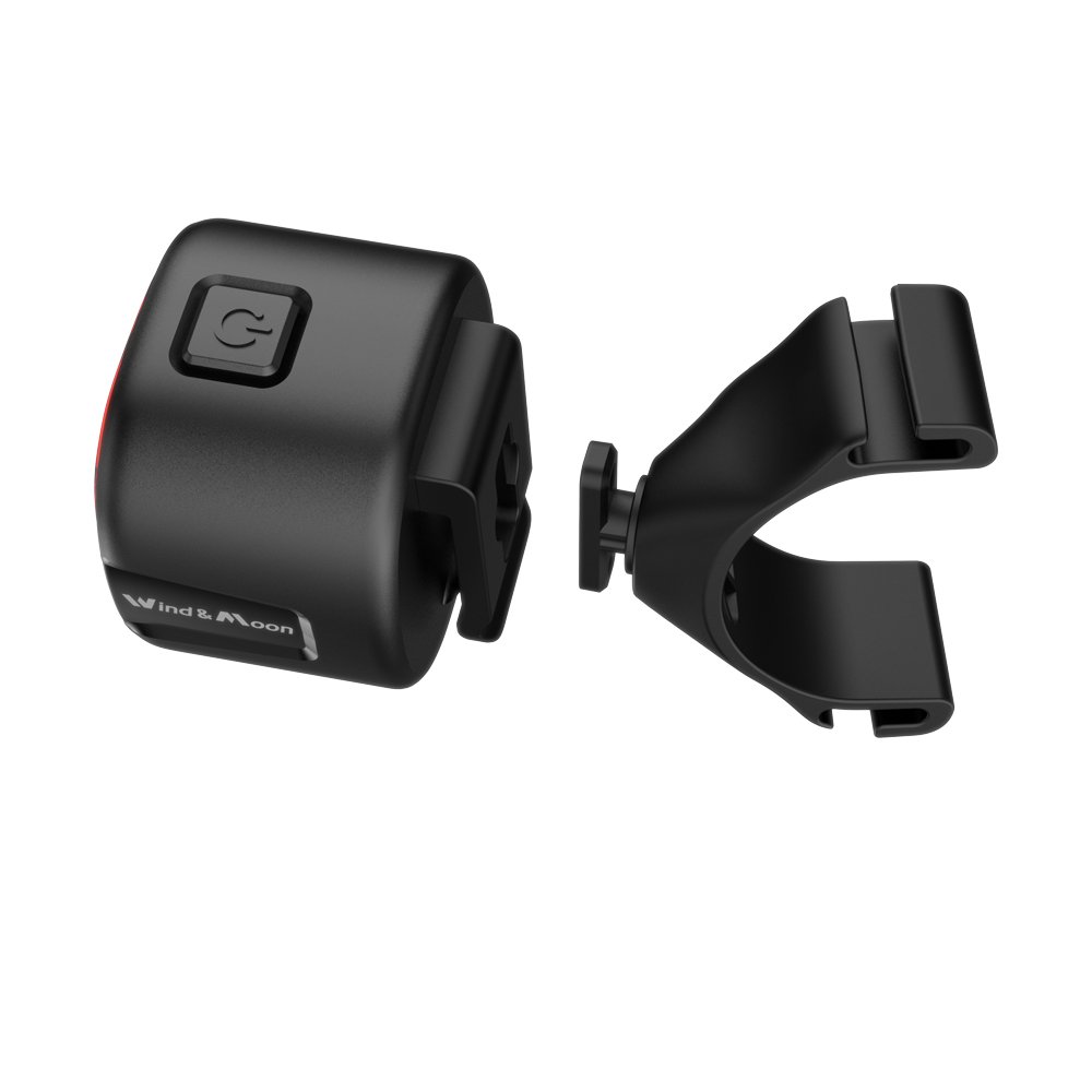 USB and Battery-Powered 50 Lumens LED Rear Light for Mountain Bikes COB Headlights with Seatpost Mount Brake Tail Light Signal