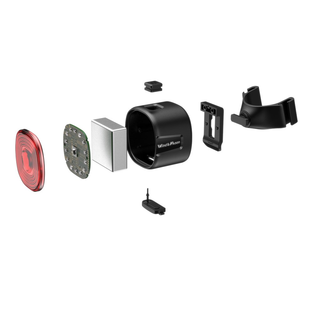 USB and Battery-Powered 50 Lumens LED Rear Light for Mountain Bikes COB Headlights with Seatpost Mount Brake Tail Light Signal