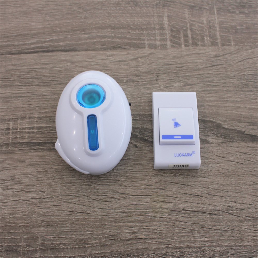 LUCKARM Modern Wireless Remote Control Door Bell Factory Hot Sale Home Accessory with Battery Power Source