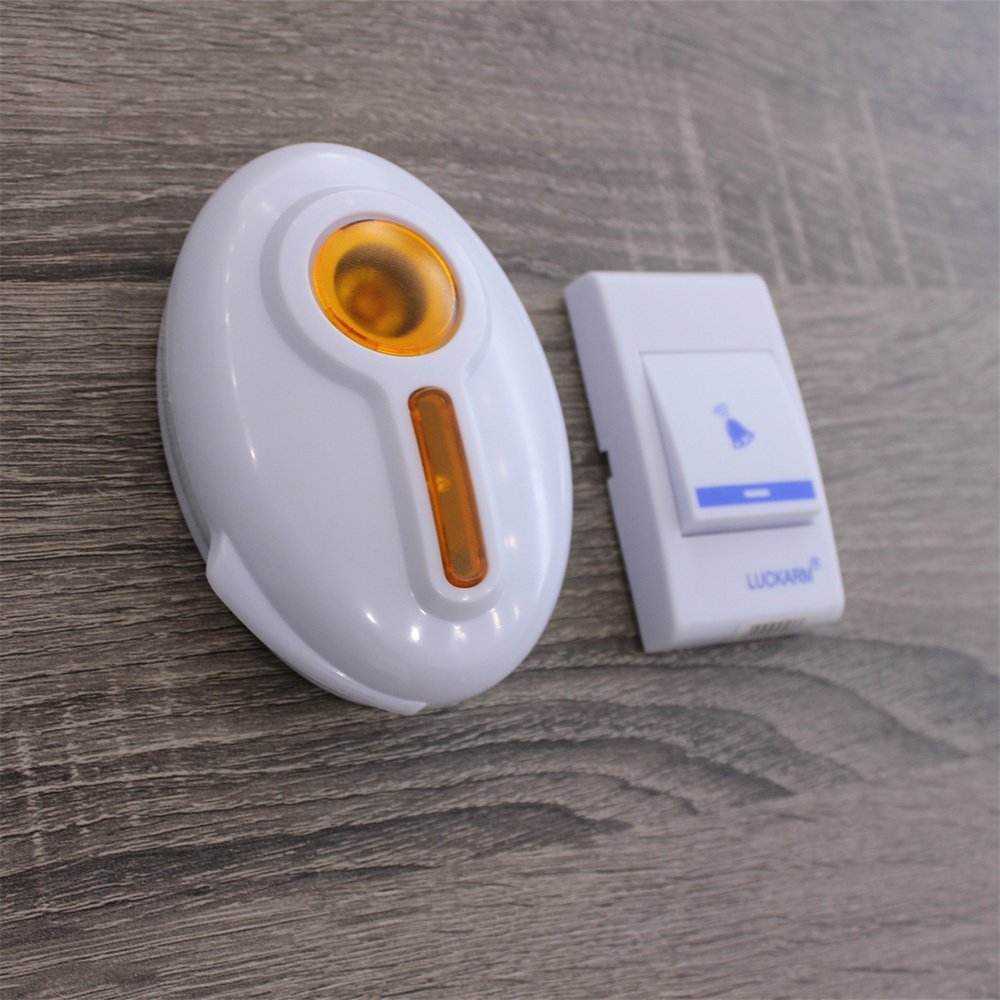LUCKARM Modern Wireless Remote Control Door Bell Factory Hot Sale Home Accessory with Battery Power Source