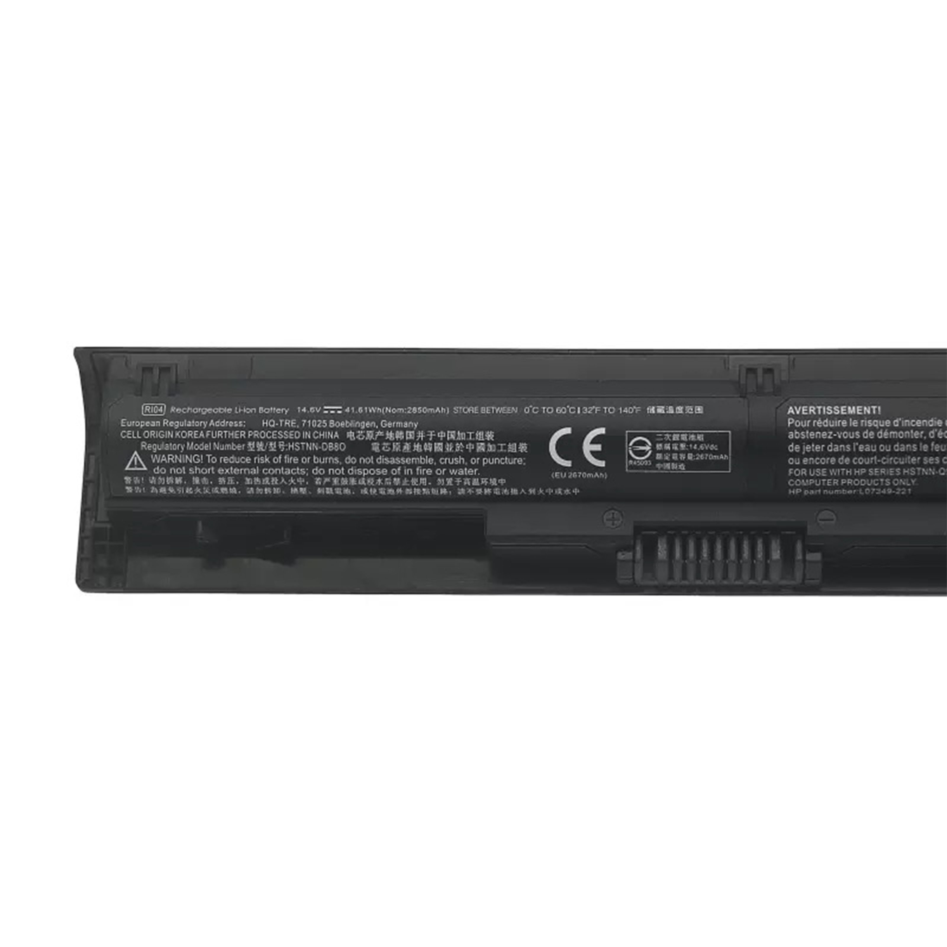 For HP ProBook 450 455 470 G3 Series Notebook Battery RI04 Laptop Battery Lithium Compatible HSTNN-PB6Q HSTNN-DB7B Q97C Q94C