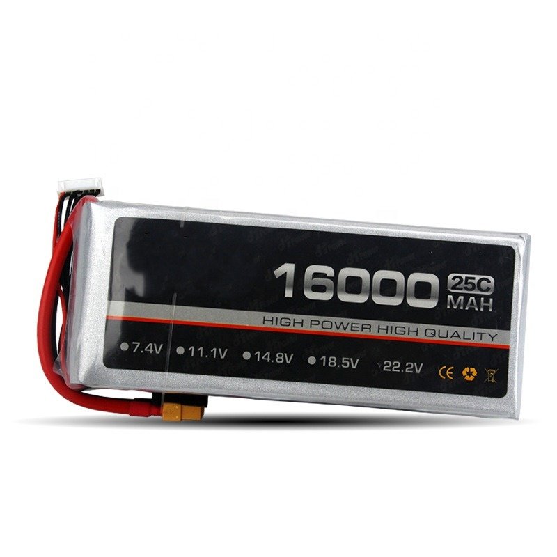 11.1V 16000mAh 3S lithium ion batteries of large capacity and high discharge rate power battery for drones