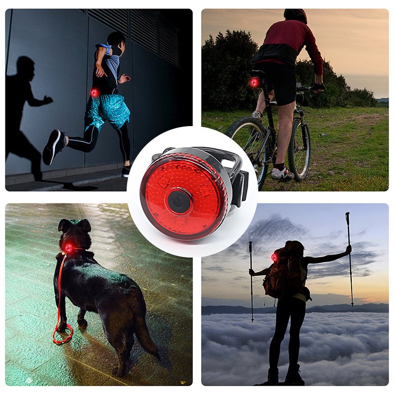 Bicycle Tail Lamp Headlight Waterproof LED Warning Light Mountain Bike Luminous Night Riding Rear Bike Lights