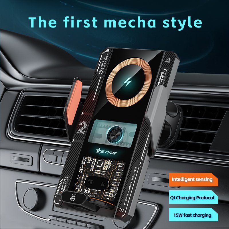 2024 Car Air Vent Bracket Phone Holder Wireless Charging Stand Car Phone Smart Inductive Qi 15w Car Holder Dropshipping Product