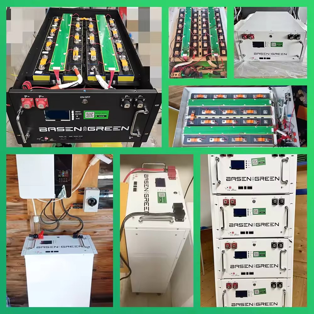 Basen 48V Diy Lifepo4 Case 10kwh 15kwh with Bms 280Ah 300Ah Lifepo4 Battery Box for home solar energy storage