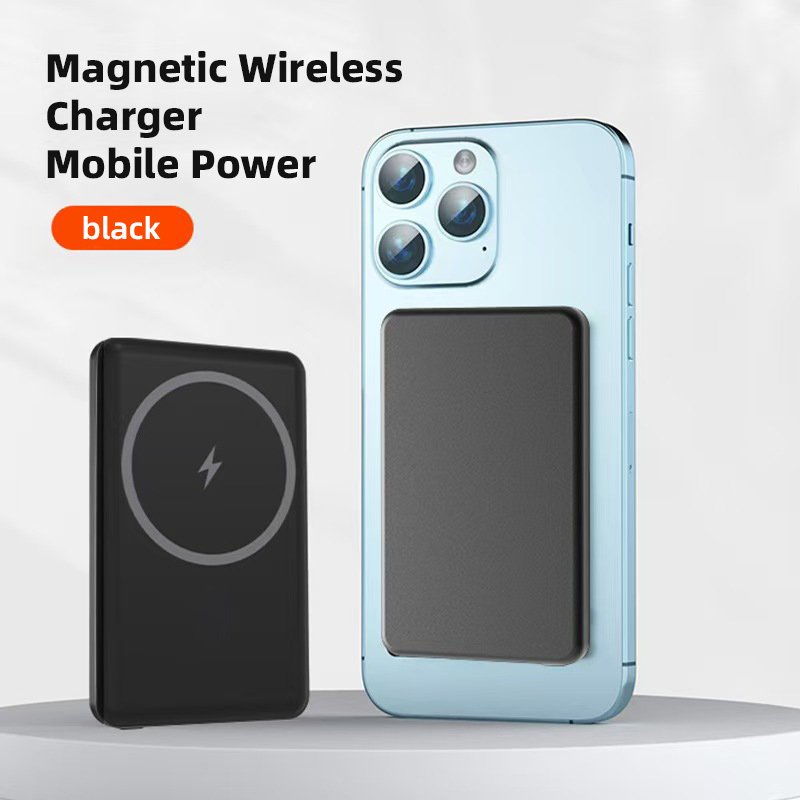 Upgrade Aluminum Slim 9mm Mobile Accessories Fast Charging Portable Wireless Magnetic Power Banks 10000mah