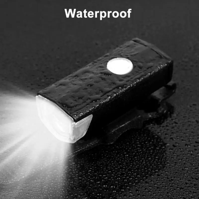 Rechargeable USB front light bicycle USB rechargeable cycling small light mountain bike road bike riding accessories set