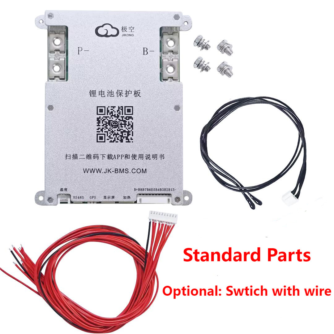 Stock Jikong JKBMS JK BMS Smart BMS 4S 7S 8S 24V 100A 200A 1A 2A Active Balance BMS JK-B2A8S20P JK-B1A8S20P JK-B1A8S10P B2A8S20P