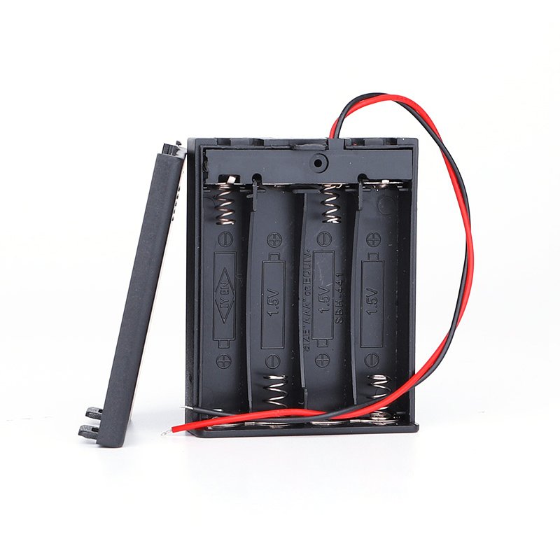 ABS Plastic DIY AA/AAA Battery Holder Case Box with ON/OFF Switch and Cover 12V Voltage Battery Accessories