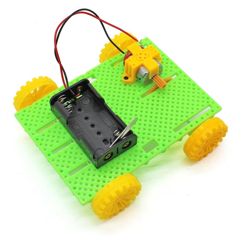 DIY Assembly Gear Car Trolley Stem Toys Puzzle School Science Experiment Kits Toy Stem Kit science engineering toys For Kids