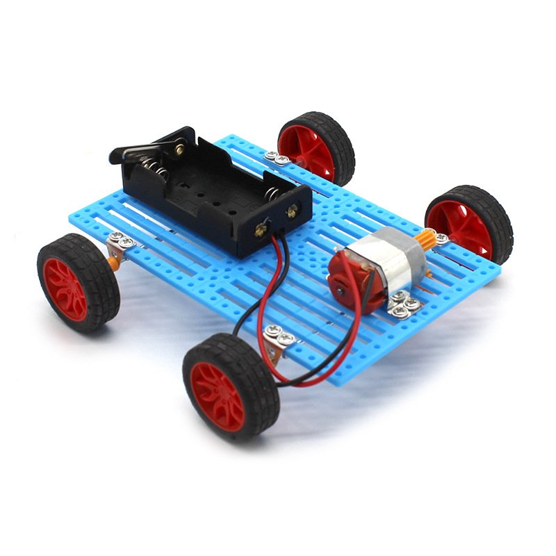 DIY Assembly Gear Car Trolley Stem Toys Puzzle School Science Experiment Kits Toy Stem Kit science engineering toys For Kids
