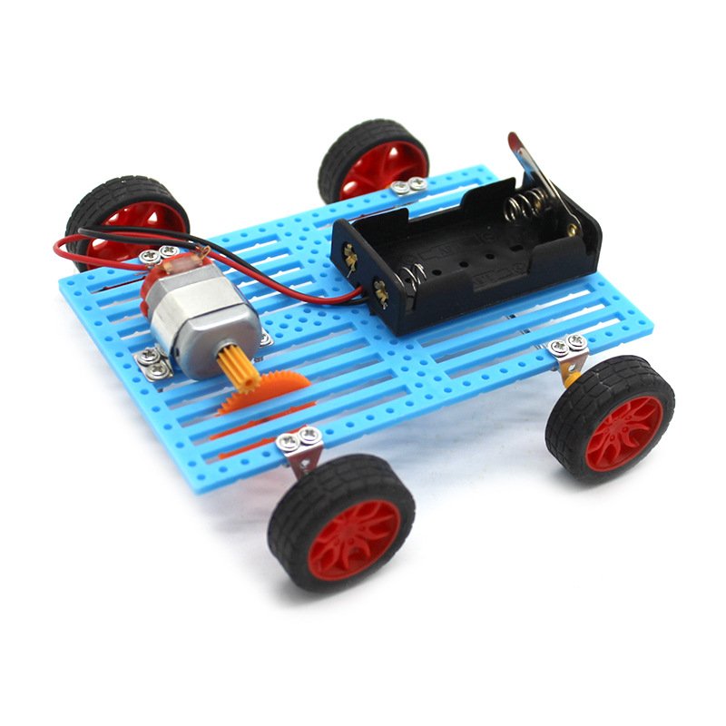 DIY Assembly Gear Car Trolley Stem Toys Puzzle School Science Experiment Kits Toy Stem Kit science engineering toys For Kids