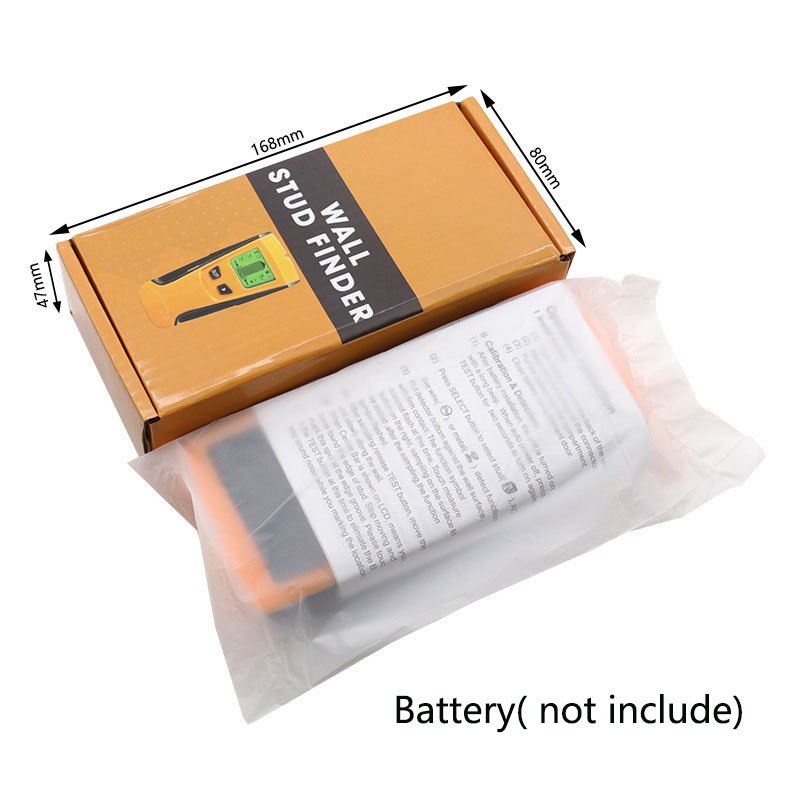 3-in-1 AC Voltage Live Wire Wall Scanner Box Finder Metal Detector Accessories Wood Studs Live Wire Wall Plastic