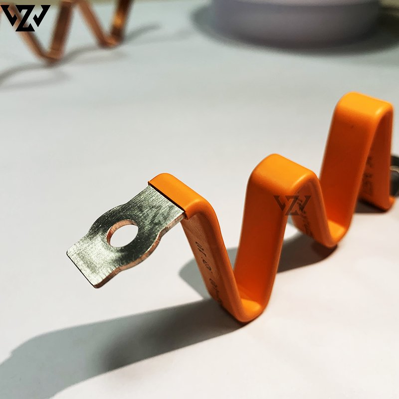 Solar accessories Laminated Copper Electrical Shunts Flexible PVC insulated 5 way tinned copper busbar for lithiuim battery