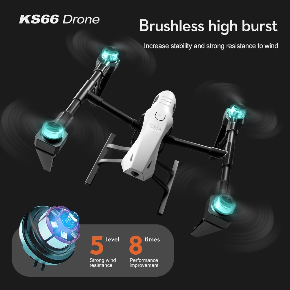 Cross-border KS66 Alloy Accessories For Drone HD Camera Remote Control Optical Flow Airplane