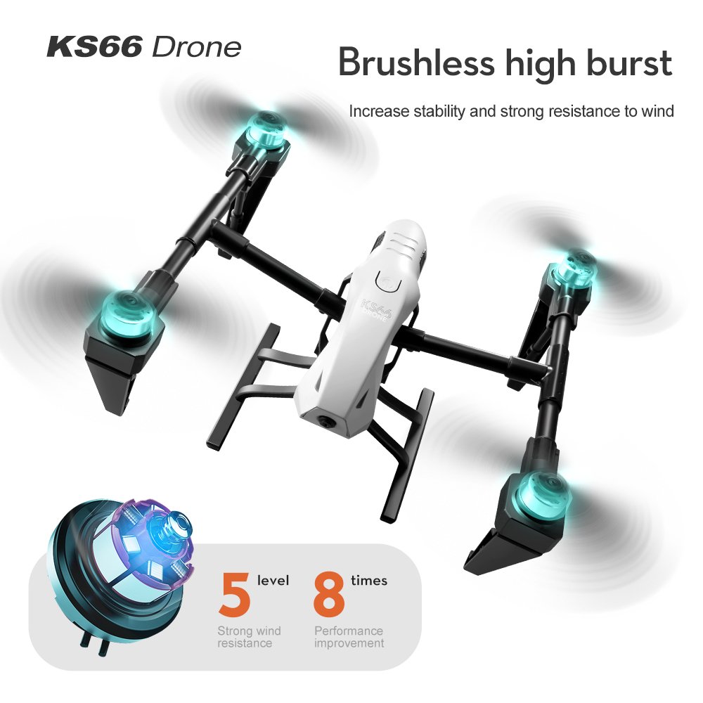 Cross-border KS66 Alloy Accessories For Drone HD Camera Remote Control Optical Flow Airplane