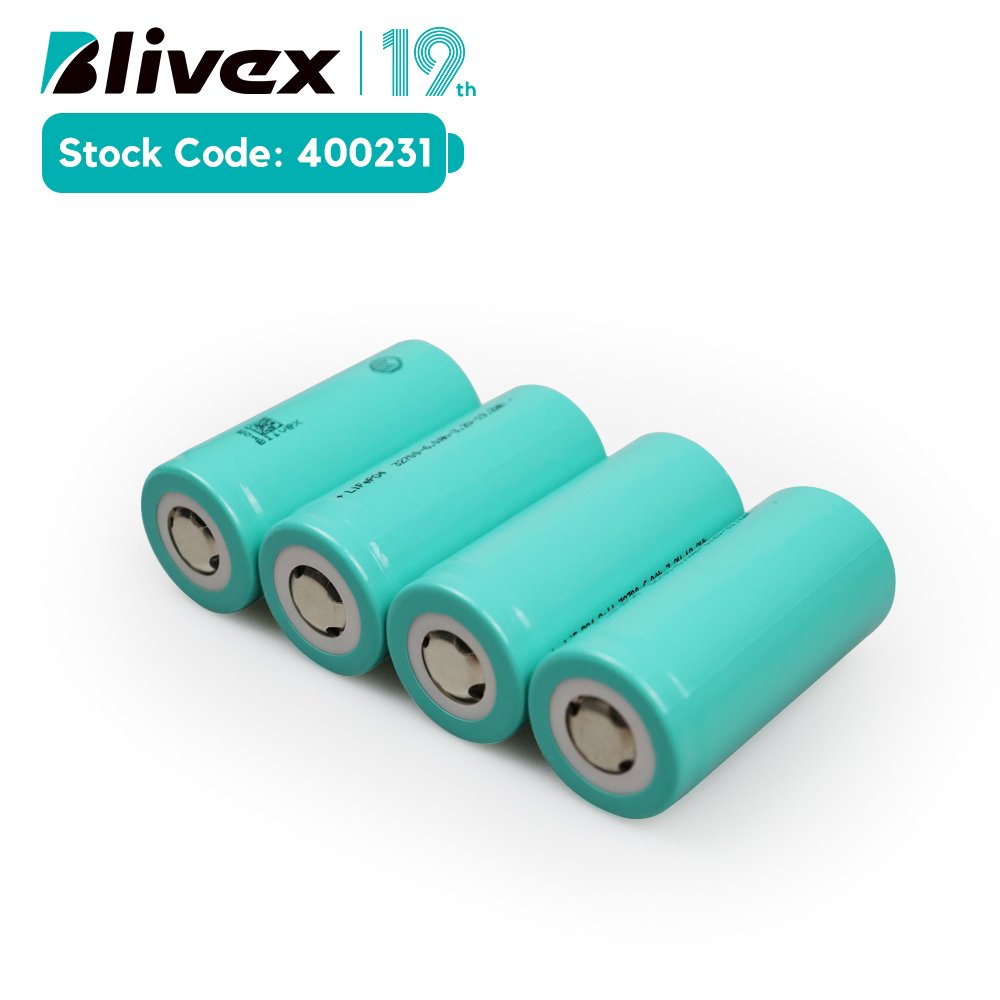 Blivex Cylindrical Cell 32700 Lifepo4 Battery 3.2V 6000Mah Li-Ion Battery Cell Rechargeable Lifepo4 Lithium Ion Batteries