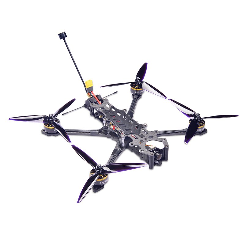 HAOYERC 7-Inch FPV Drone Kit with 10KM VTX 5.8G 4.9G 1.3W ELRS915 Receiver Carbon Frame Remote Control 2.5kg Load Capacity