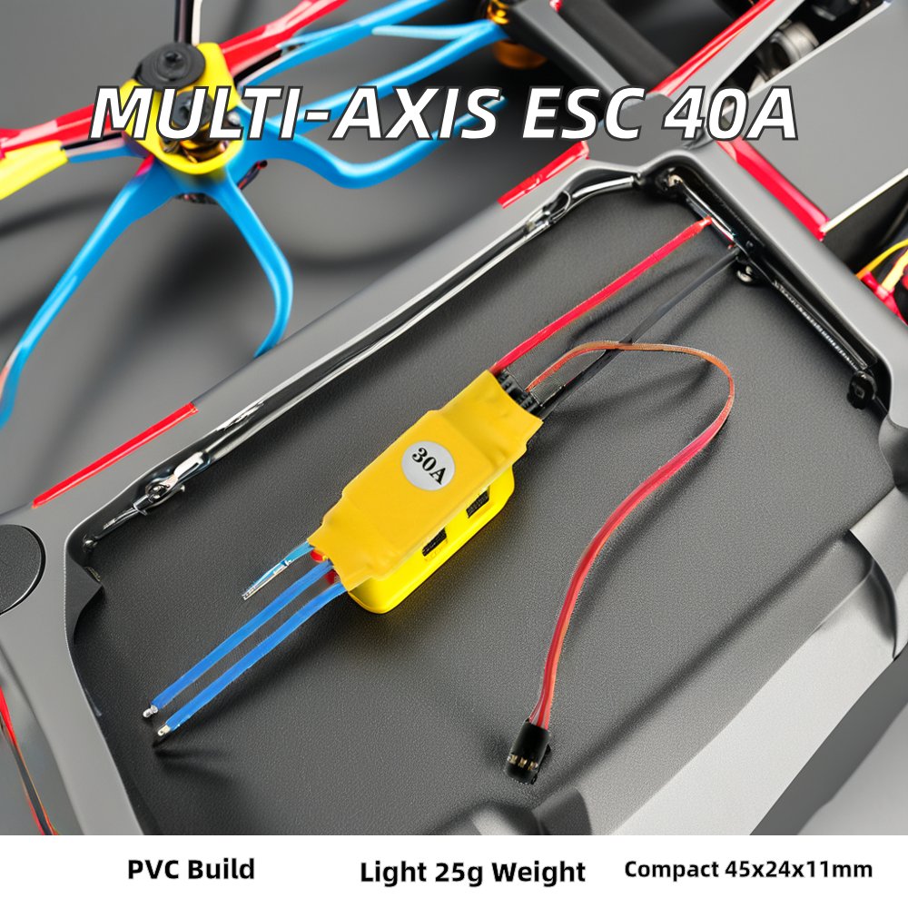 Brushless Electric Speed Controller for Fixed Wing Four Axis Multiaxial Aircraft Model 20A 30A 40A ESC Drones Accessories