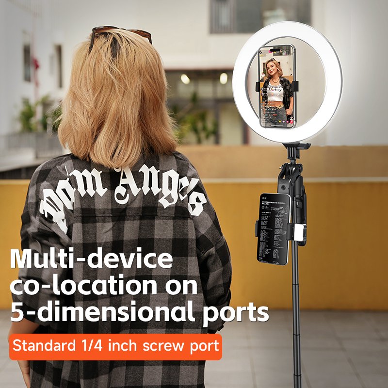 A101 mobile accessories selfie stick wireless remote fill light Extendable Floor Auto Face Tracking AI Intelligent Follow-up