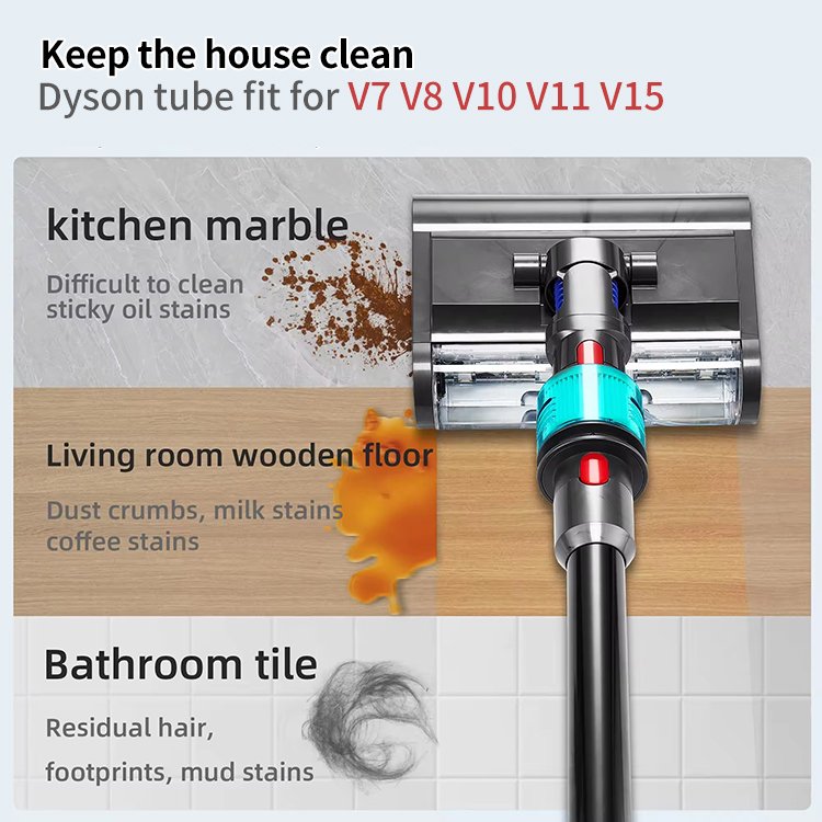 Electric V10 V8 V7 Dysons Head Brush V15 V11 V10 V8 V7 Dysons Brush Vacuum Cleaner Spare Parts Floor Carpet Brush Accessory