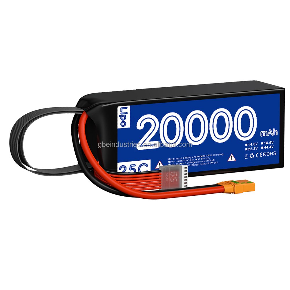 GBE High Performance 20000mAh 3.8V Lipo Battery for FPV RC Drone Quadcopter Rechargeable UAV Accessories