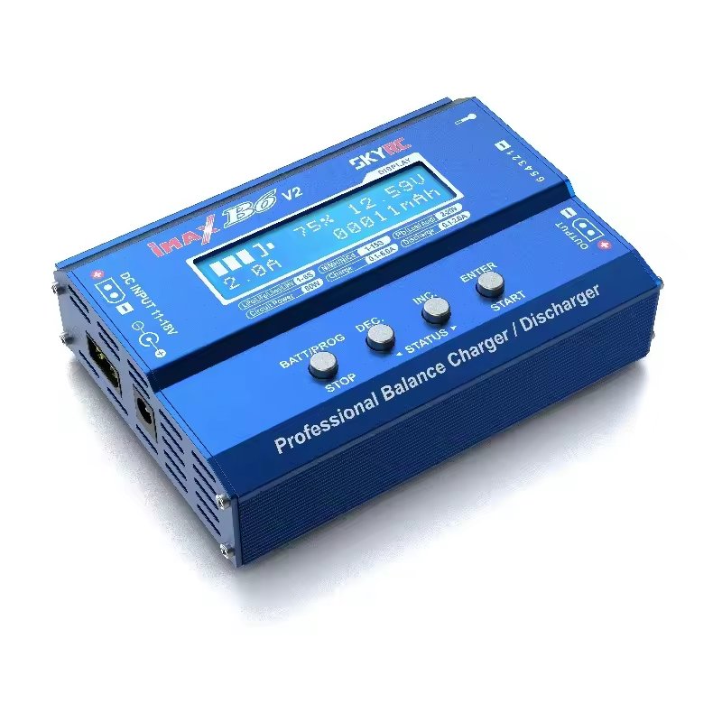 SKYRC iMAX B6 V2 XT60 RC Charger FPV Parts Smart Balance 60W 6A 4.35V Battery Resistance Meter DC/DC Converter Lipo Material 10A