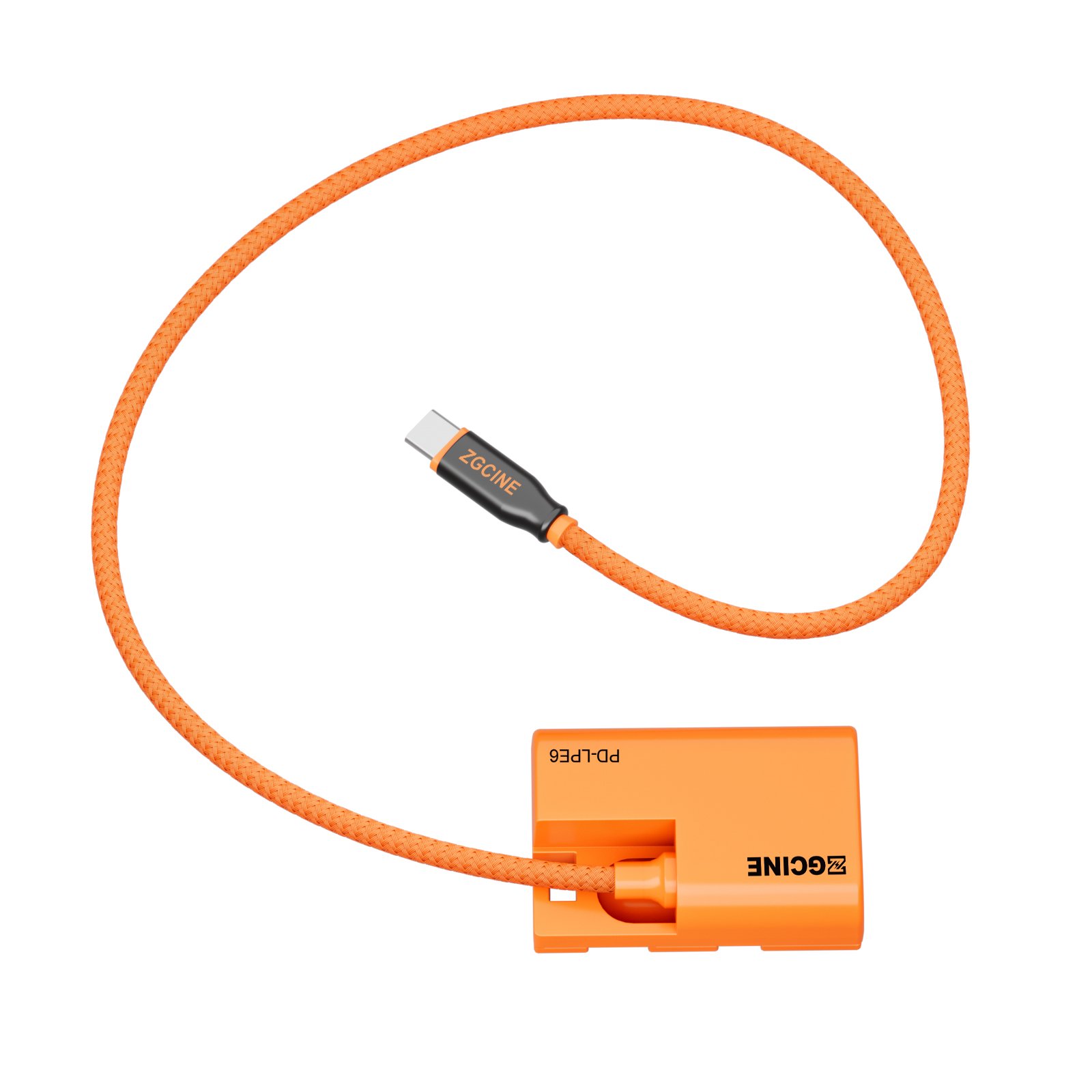 ZGCINE PD-LPE6 Dummy Battery Cable 180° Power Cable PD Input Camera Accessories Dummy Battery