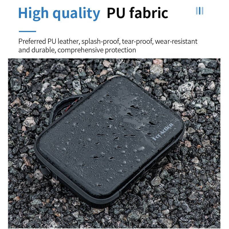 STARTRC Portable PU sport Camera battery All-purpose set Storage Bag for DJI ACTION 3 DJI ACTION 4 Action camera Accessories