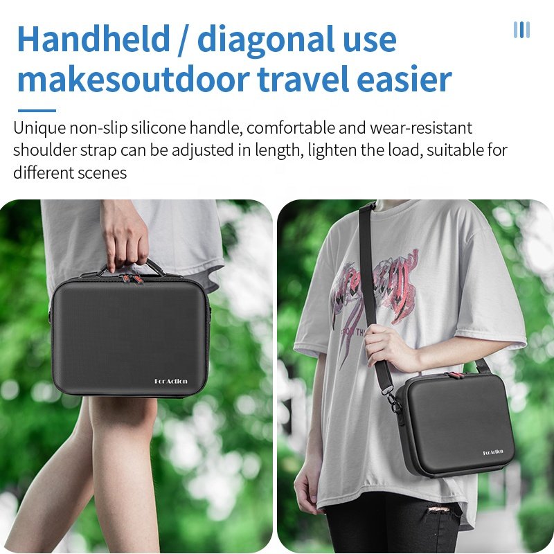 STARTRC Portable PU sport Camera battery All-purpose set Storage Bag for DJI ACTION 3 DJI ACTION 4 Action camera Accessories