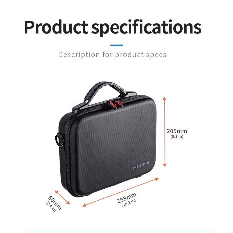 STARTRC Portable PU sport Camera battery All-purpose set Storage Bag for DJI ACTION 3 DJI ACTION 4 Action camera Accessories