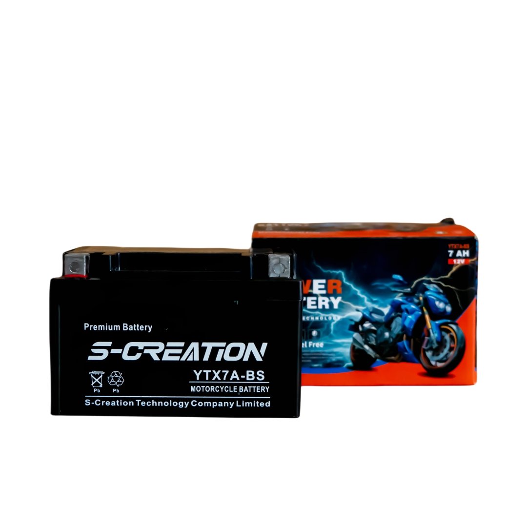 Factory Directly Motorcycle Battery 12V7AH maintenance free long life lead acid battery
