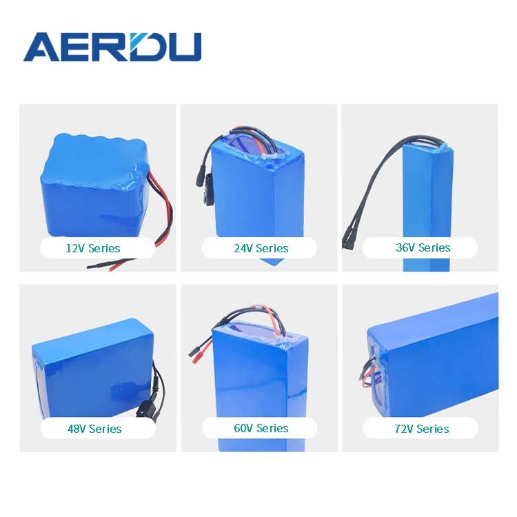 Customized 3.7V 12V 24V 36V 48V 72V 18650 Ebike Battery Pack 60Ah 50Ah 40Ah 30Ah 20Ah 14Ah 10.5Ah 1.5Ah Lithium Battery