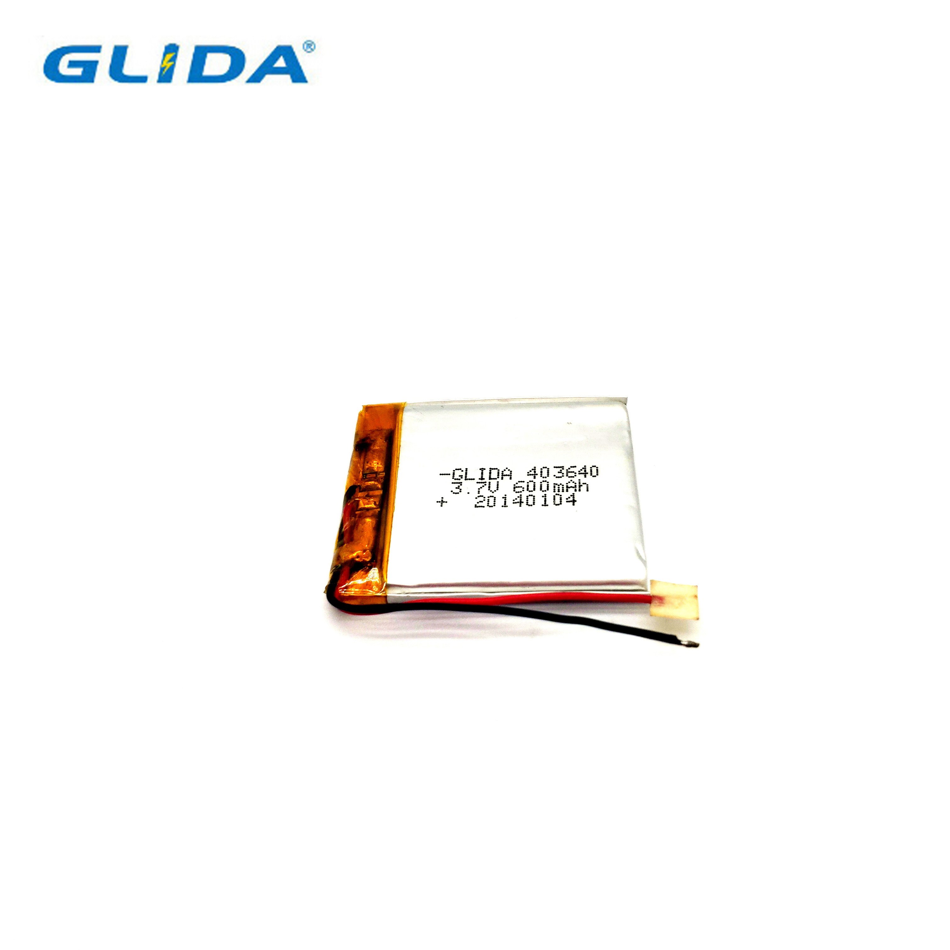 Rechargeable polymer lithium battery 603040 3.7V 600mAh li-po batteries prismatic IEC62133 UL2054 rohs ce un38.8 MSDS custom
