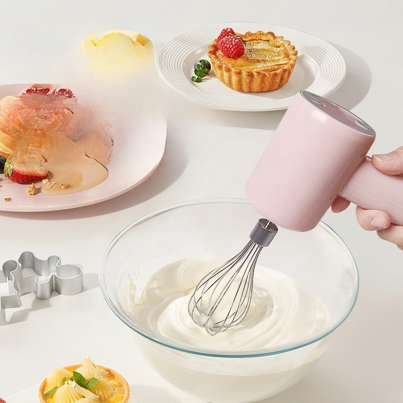 Factory Custom New Arrival Mini Portable Electric Cream Mixer Multi-functional Rechargeable USB Egg Whisk Beater Food Mixer