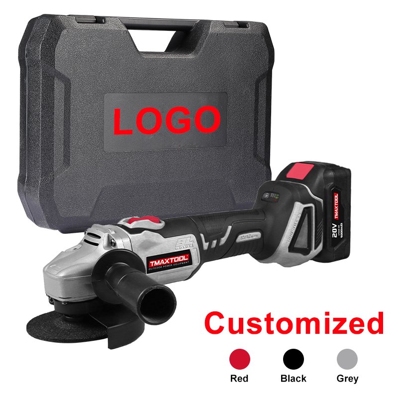 Professional 20V 4.0Ah Lithium Battery Wheel Cover Wrench Side Handle Accessory Cordless 115mm Angle Grinder