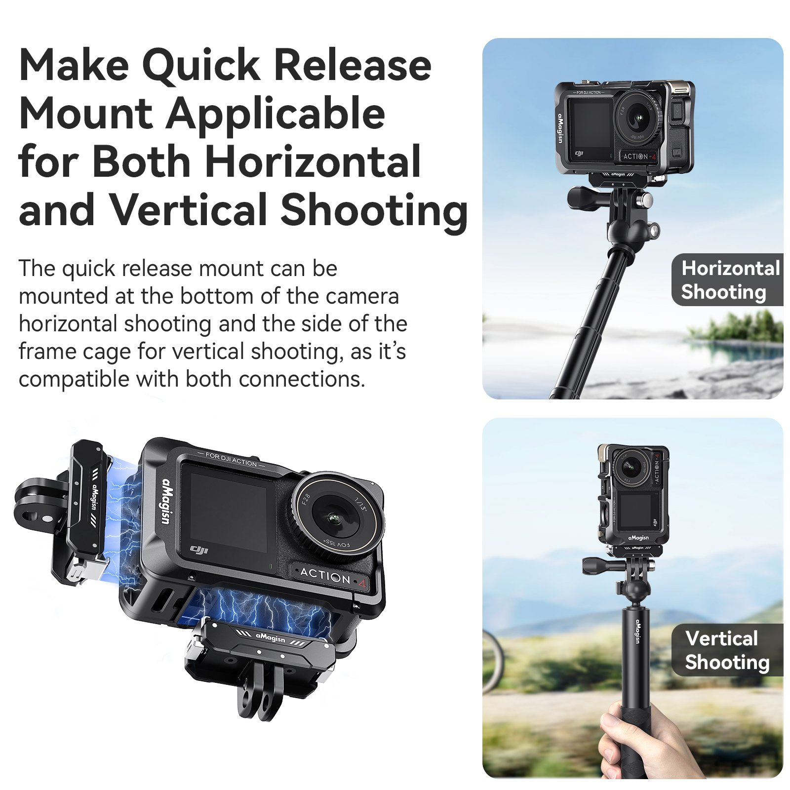 Lens Silicone Protective Case Flip-open Design Friendly Battery Metal Frame For Action 5 Pro/4/3 Sport Camera Accessories
