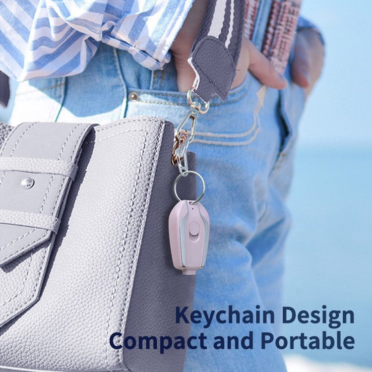 1500mAh Fast Charging Mini Emergency Portable Charger Keychain Power Bank For iPhone