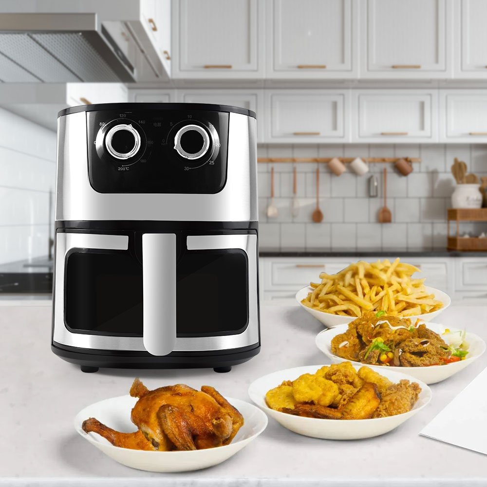 USA Free shipped kitchen accessories mechanical visualization 1400w 7L us plug Air fryer